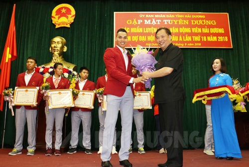 Tuyên dương các huấn luyện viên, vận động viên Hải Dương dự ASIAD 2018